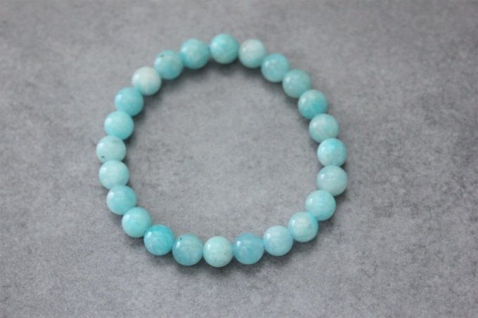 Bracelet perles amazonite 