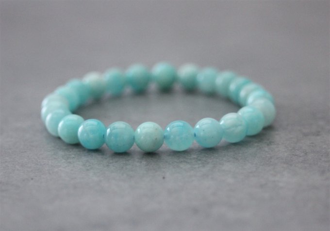 Bracelet perles amazonite 