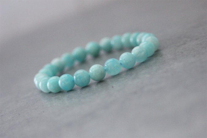 Bracelet perles amazonite 